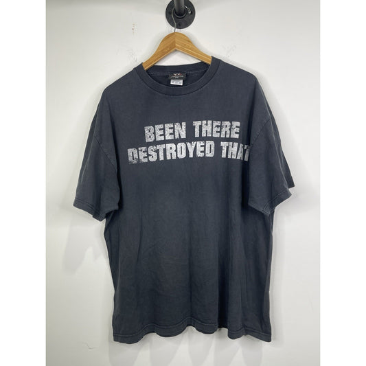 Vntg Stone Cold Steve Austin Skull Been There Destroyed That WWE WWF T-Shirt 2Xl