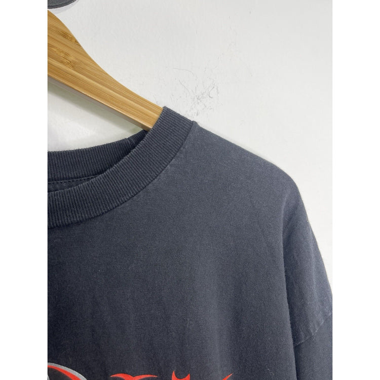 Vintage Mens Professional Bull Riders Black Long Sleeve T-shirt Sz XL