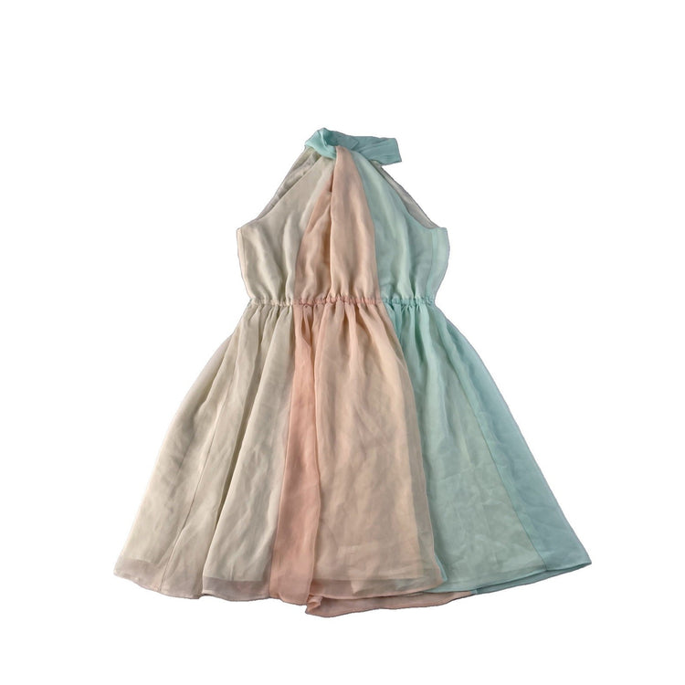 Womens Victoria's Secret Pastel Colorblock Chiffon Dress Size XS