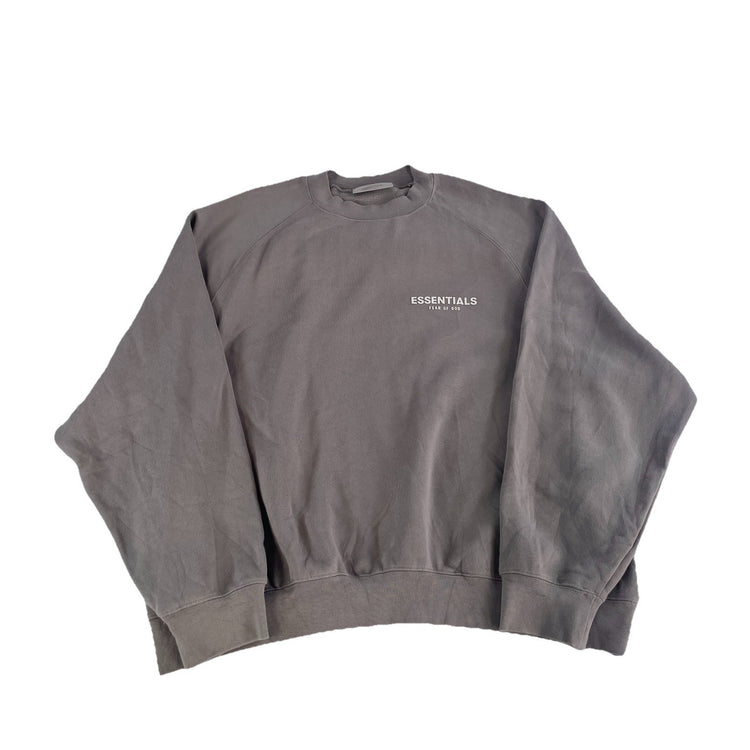 Men’s Fear Of God Essentials Raglan Tan Crewneck Sweatshirt Size Xl