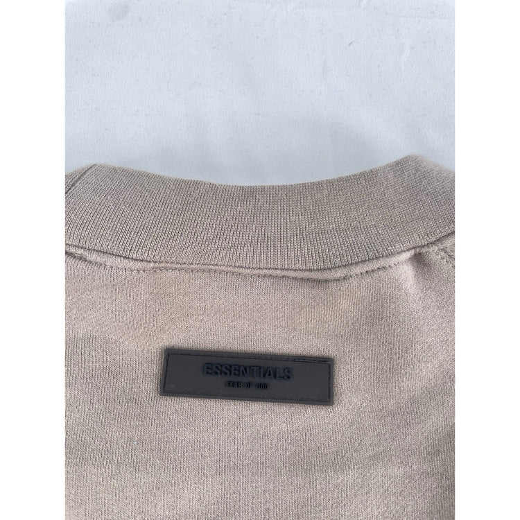 Men’s Fear Of God Essentials Raglan Tan Crewneck Sweatshirt Size Xl