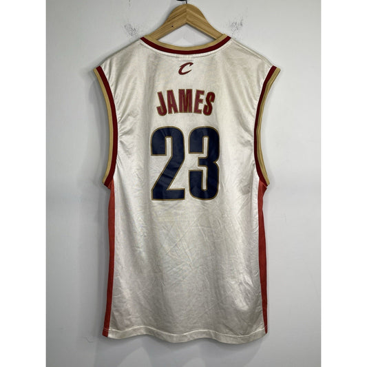 Men’s Size L NBA Reebok LeBron James Cavaliers Basketball Jersey #23