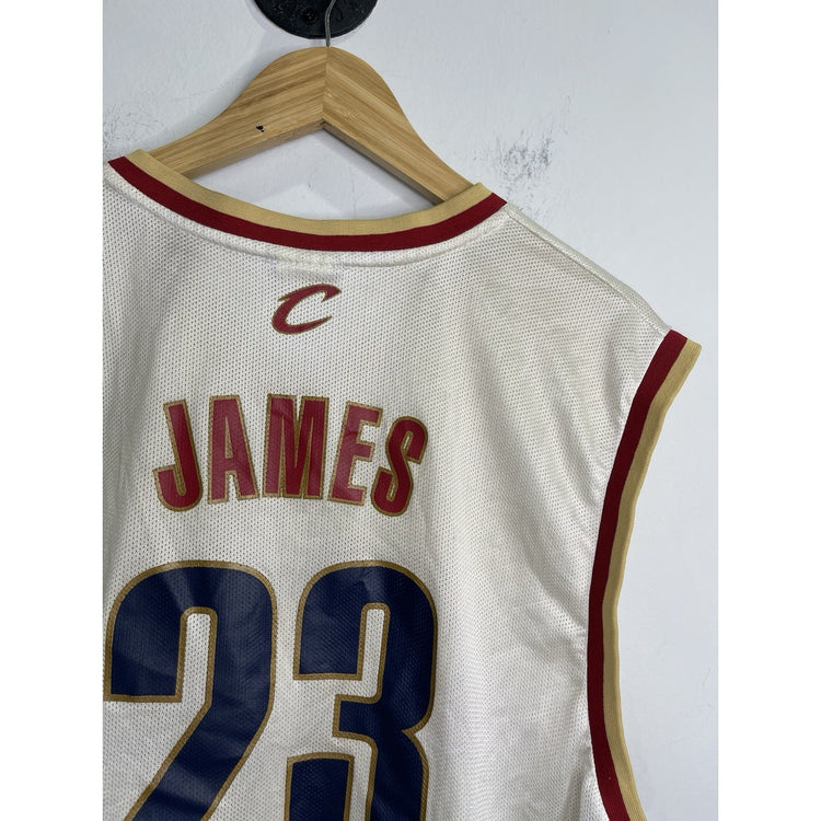 Men’s Size L NBA Reebok LeBron James Cavaliers Basketball Jersey #23