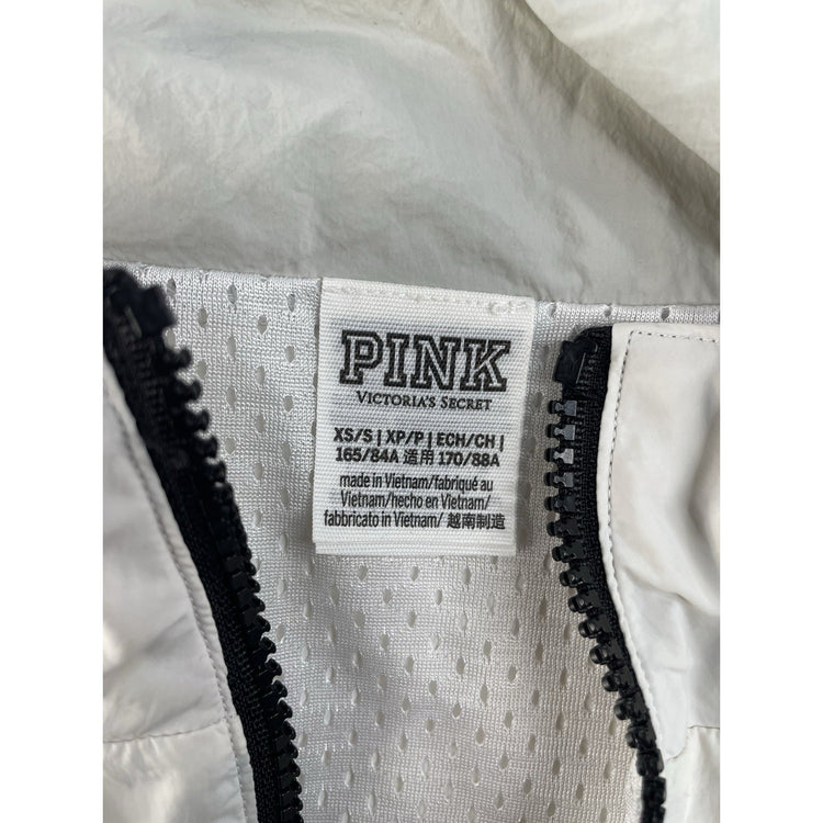Women’s PINK Victorias Secret Black & White Windbreaker Size XS