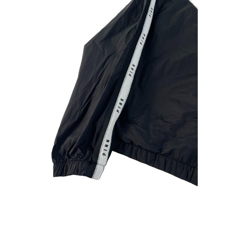 Women’s PINK Victorias Secret Black & White Windbreaker Size XS