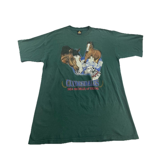 Men’s Vintage H.L.Miller Clydesdales Sea World Of Texas Size Xl