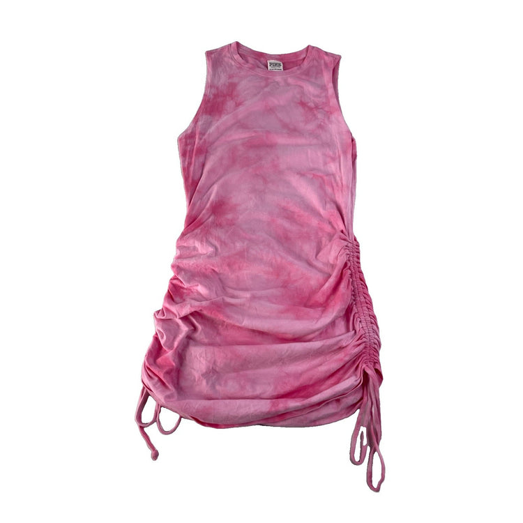 Women's Victoria's Secret Pink Tie Dye Ruched Side Tank Dress Size XS