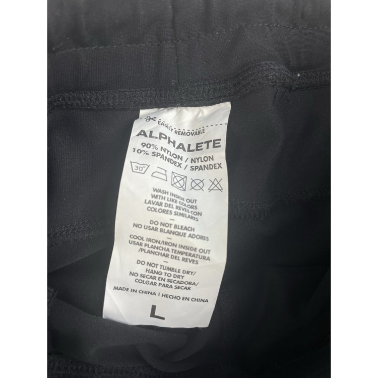 Men's Alphalete Black and Neon Green Performance Joggers Size L