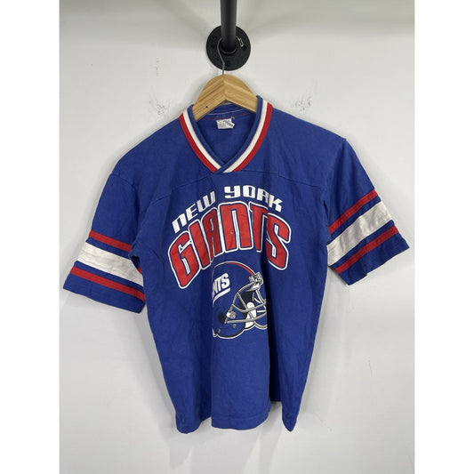 Vintage Youth Blue NEW ENGLAND PATRIOTS GTS T-Shirt Jersey USA Sz 16-14