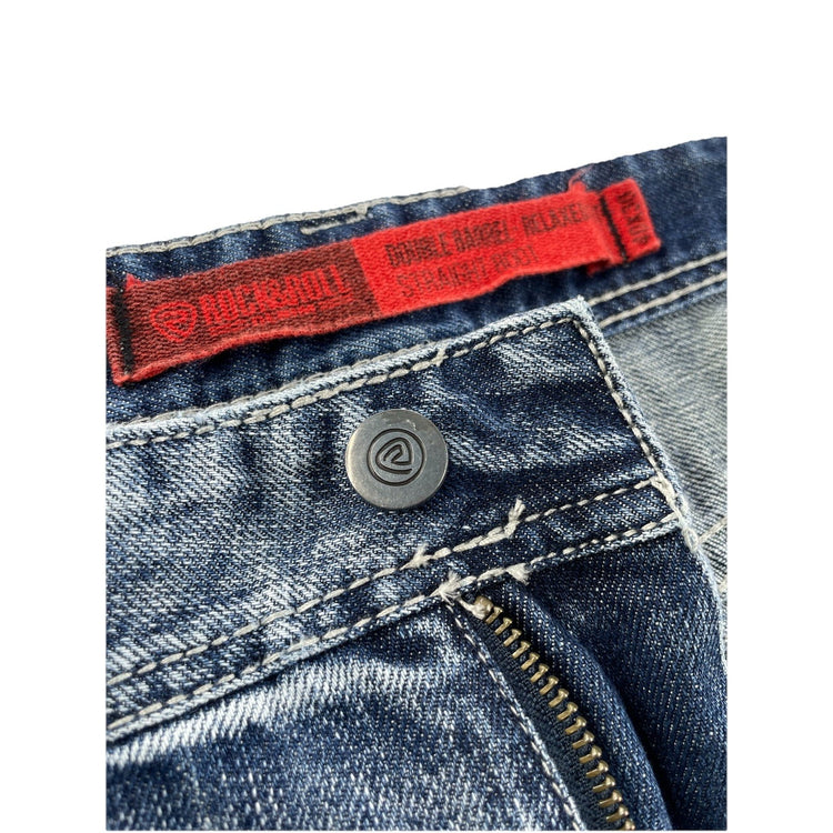 Men’s Rock&Roll Straight Bootcut Relaxed Fit Denim Jeans Size 40x30