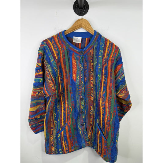 Vintage 3d Knit Cardigan Size M
