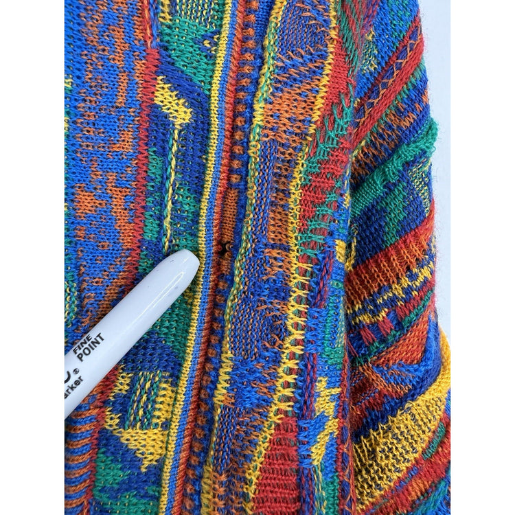 Vintage 3d Knit Cardigan Size M