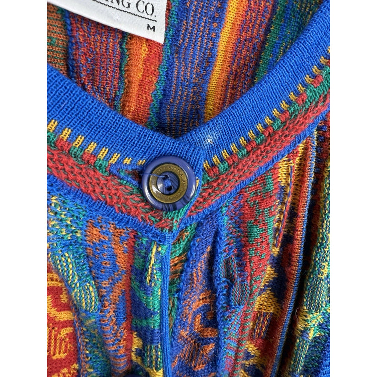 Vintage 3d Knit Cardigan Size M