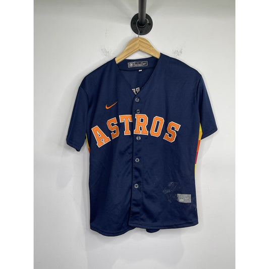 Men’s Nike Kyle Tucker #30 Houston Astros Alternate Sunset Jersey Blue Sz L