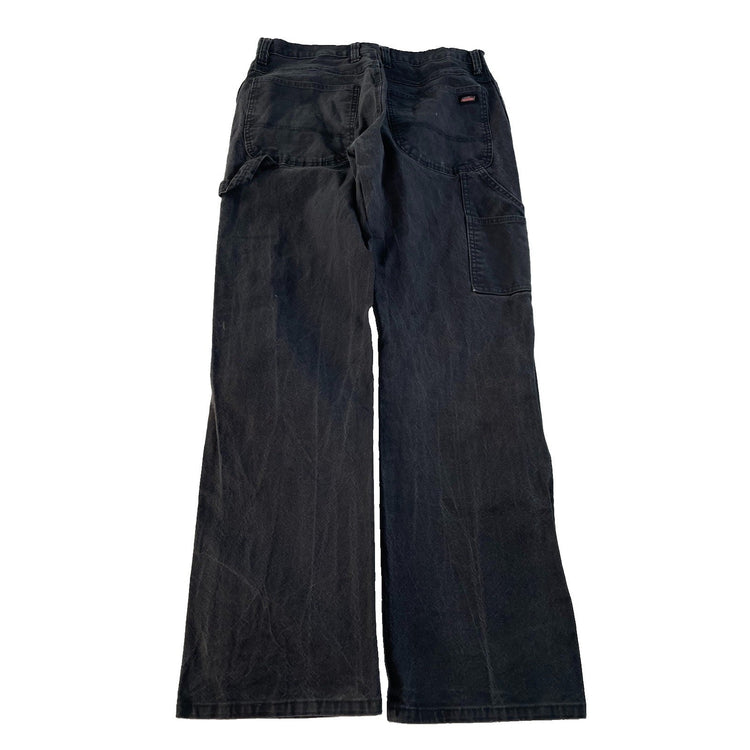 Men's Dickies Carpenter Pants Black Denim Jeans Size 32x32