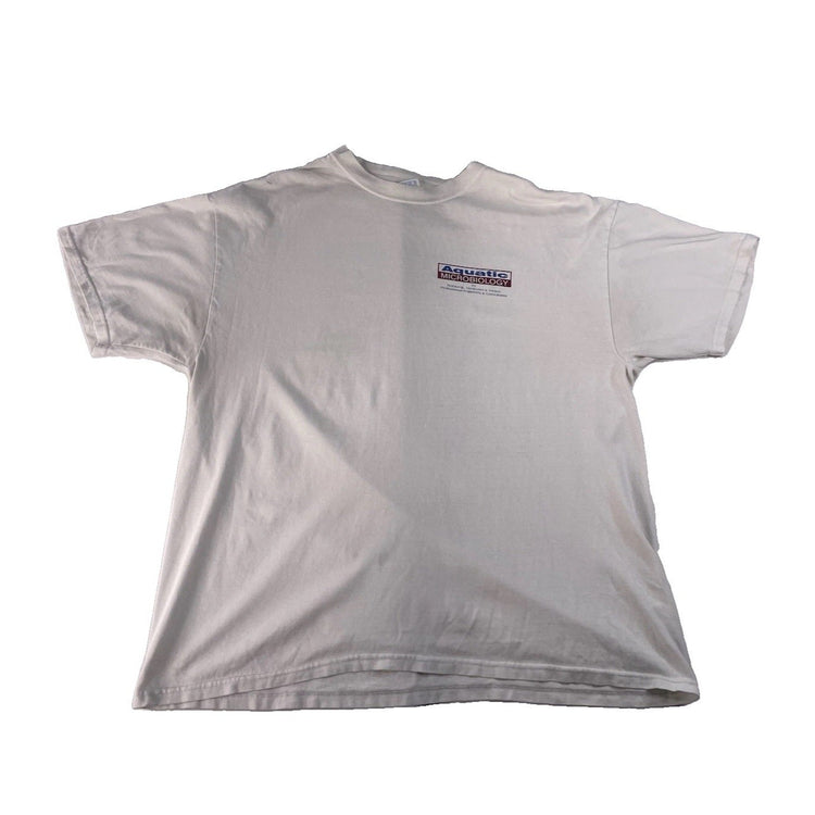 Men’s Aquatic Microbiology White Waterbear Graphic T Shirt Size XL