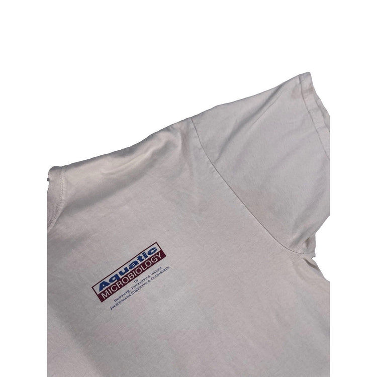 Men’s Aquatic Microbiology White Waterbear Graphic T Shirt Size XL