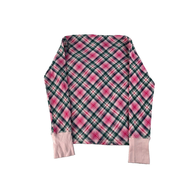 Womens Victorias Secret Pink & Green Plaid Sleep Shirt Size Small