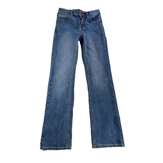 Mens ROCK&ROLL Denim Straight Blue Jeans Size 14R