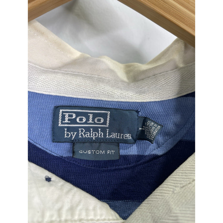 Polo Ralph Lauren Blue Men’s Custom Fit Logo Shirt Sz L