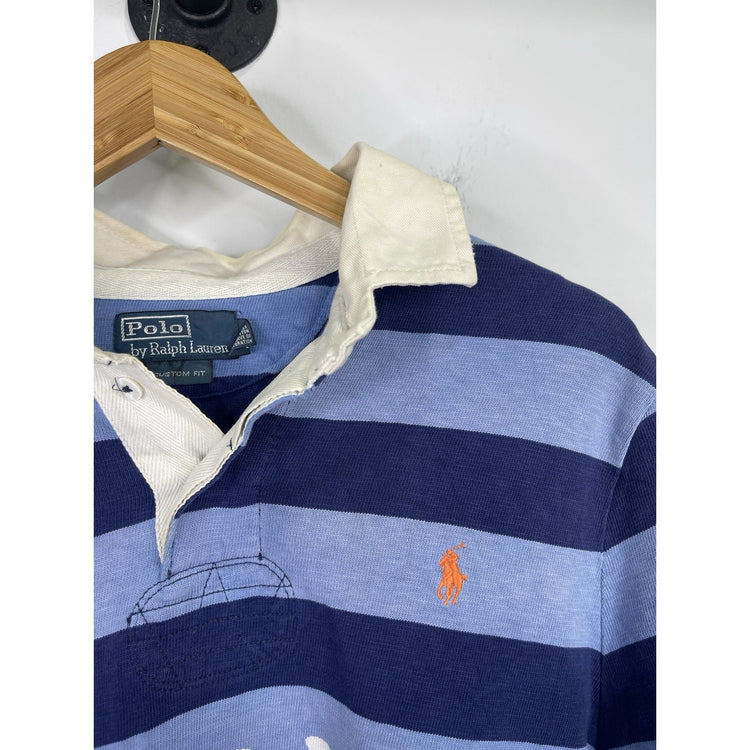 Polo Ralph Lauren Blue Men’s Custom Fit Logo Shirt Sz L