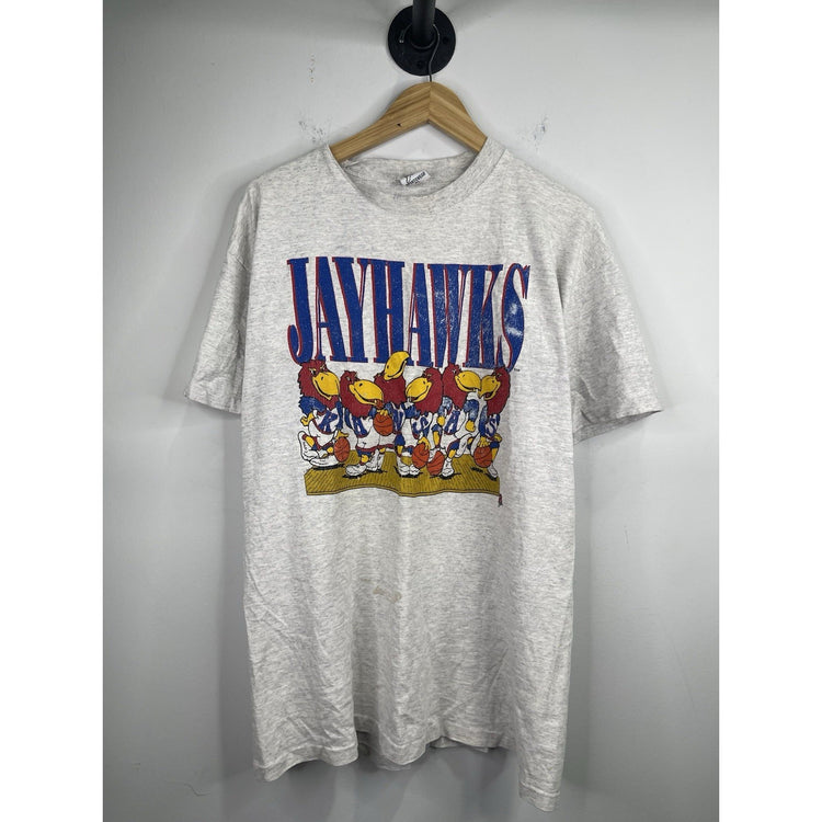 Vintage Men’s Kansas Jayhawks Size XL Gray T-shirt