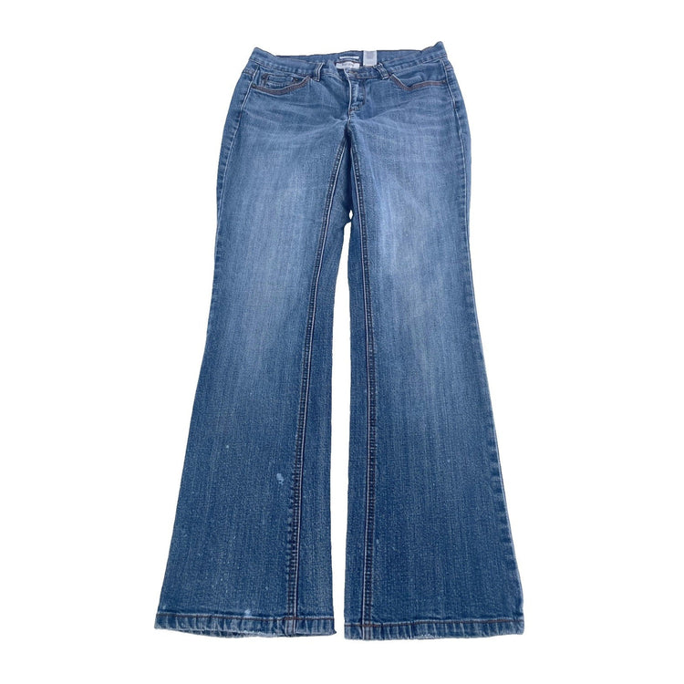Womens Liz & CO. Light Blue Denim Jeans Size 4 Petite