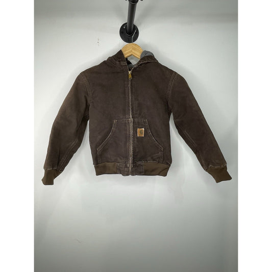 Kids Carhartt Jacket Dark Brown Size 8