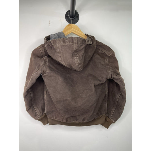 Kids Carhartt Jacket Dark Brown Size 8