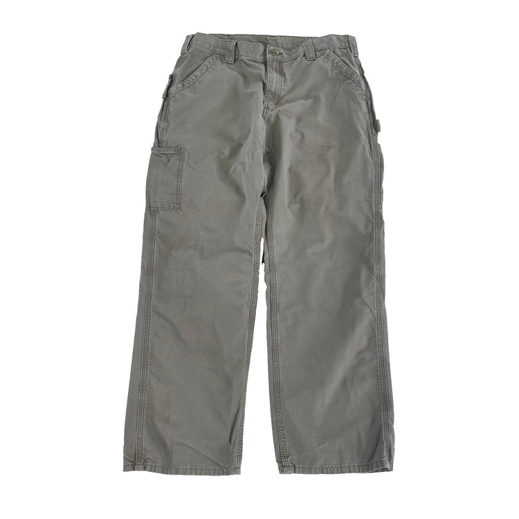Mens Carhartt Original Fit Light Brown Carpenter Work Pants Size 36x30