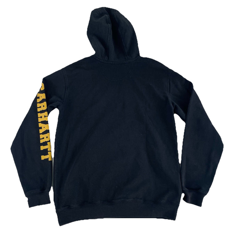 Mens Carhartt Loose Fit Texas Logo Black Pullover Hoodie Size S
