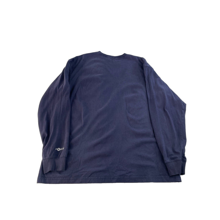 Men's Carhartt FR Force Loose Fit Long Sleeve Pocket T-Shirt Navy Size L