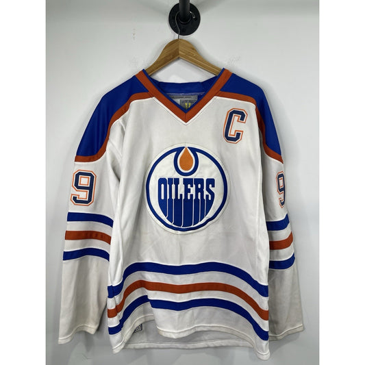 Wayne Gretzky Captain Edmonton Oilers # 99 NHL Jersey Sz 48 CCM