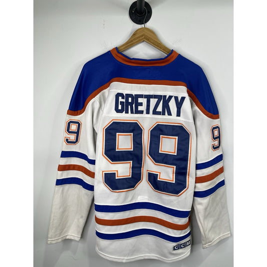 Wayne Gretzky Captain Edmonton Oilers # 99 NHL Jersey Sz 48 CCM