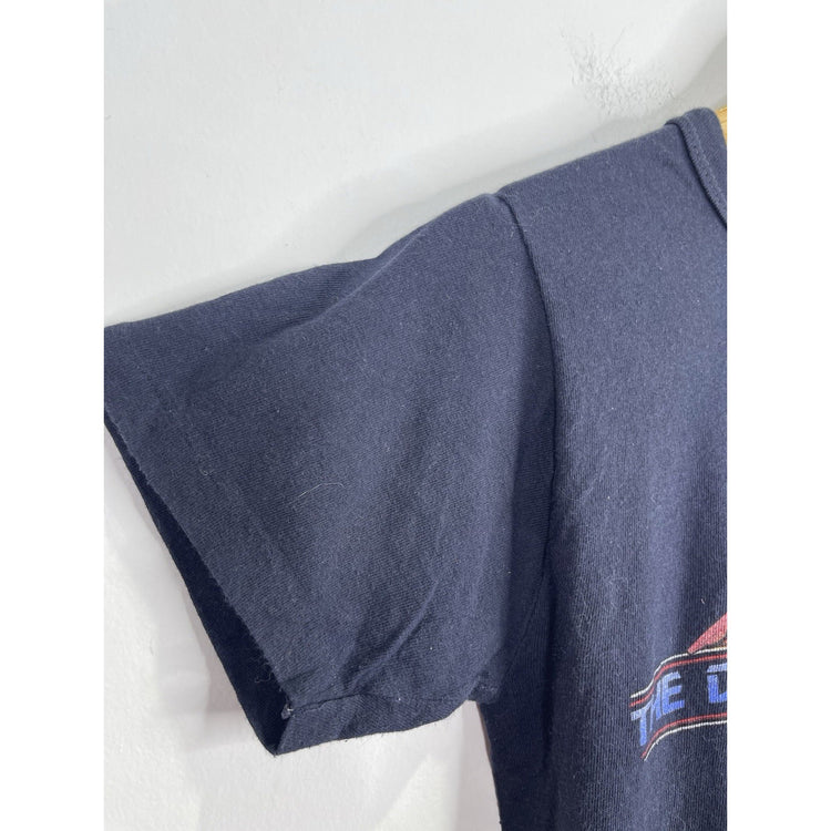 MEN’S BLUE 1970s VINTAGE THE DOOBIE BROTHERS LOS ANGELES CONCERT T-SHIRT SZ M