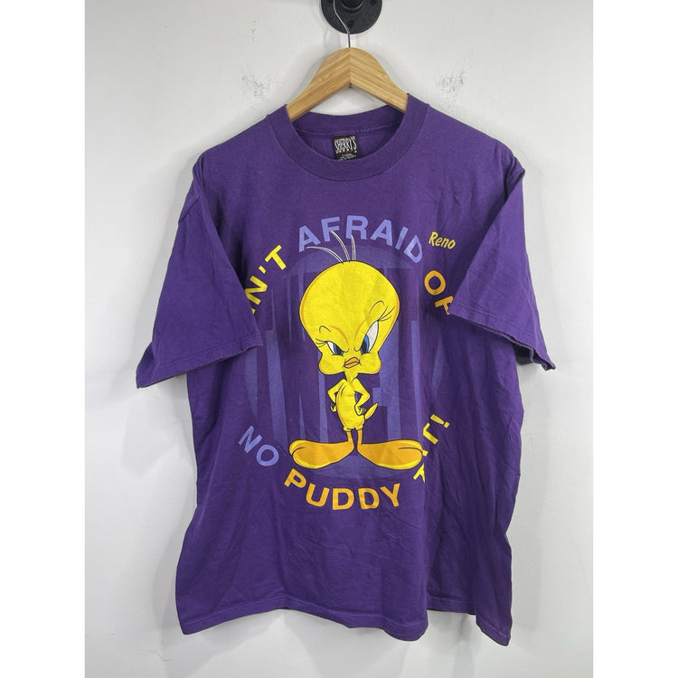 Men’s Vintage Tweety Bird Shirt Looney Tunes Florida Cartoon Graphic 90s Sz XL