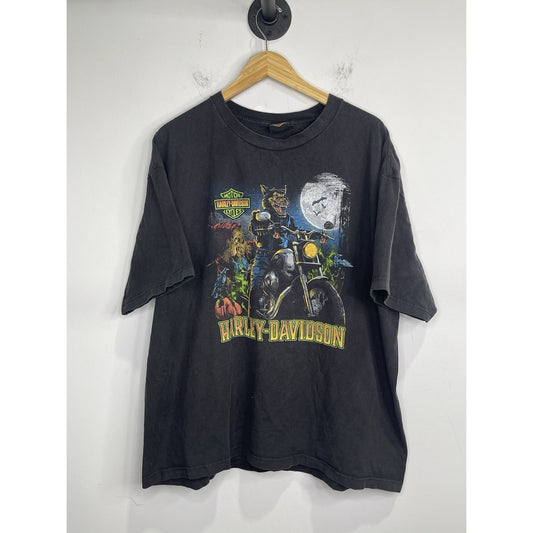 Men’s Harley Davidson Halloween Themed Graphic Black T Shirt 2022 HD Sz 2XL