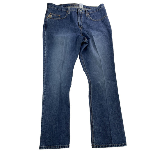 Mens CINCH straight Denim Blue Jeans Size 40x34
