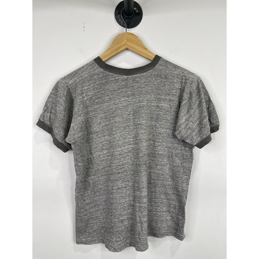 Vintage 1970’s Mens PEACE Grey T-shirt Sz M/S