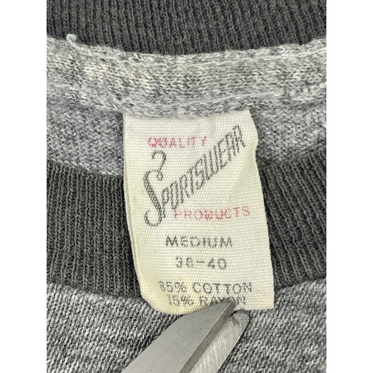 Vintage 1970’s Mens PEACE Grey T-shirt Sz M/S