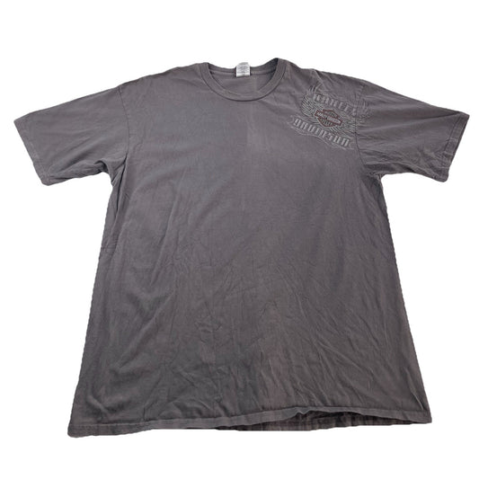 Men’s Harley Davidson Motor clothes Gray Graphic Shirt Size XXL