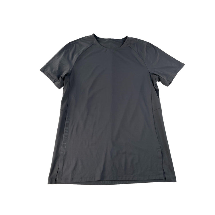 Men's Lululemon Athletica Grey Performance Short-Sleeve Athletic T-Shirt Size L
