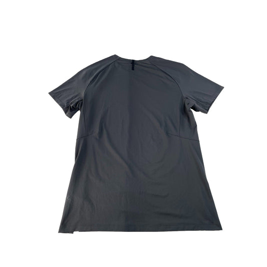 Men's Lululemon Athletica Grey Performance Short-Sleeve Athletic T-Shirt Size L