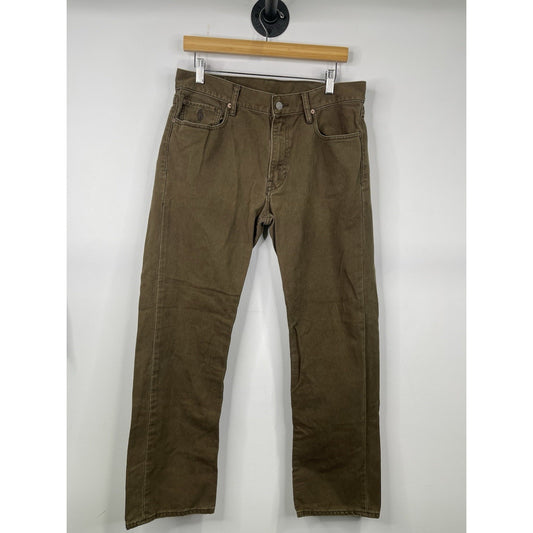 VTG Men’s Brown Polo Ralph Lauren Jeans Authentic Dungarees Denim 32x30