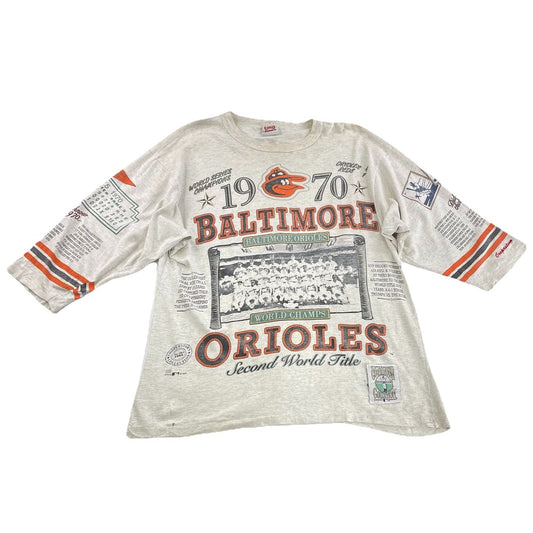 Men’s Vintage Long Gone Half Sleeve 1970 Baltimore Orioles (WSC) Size L