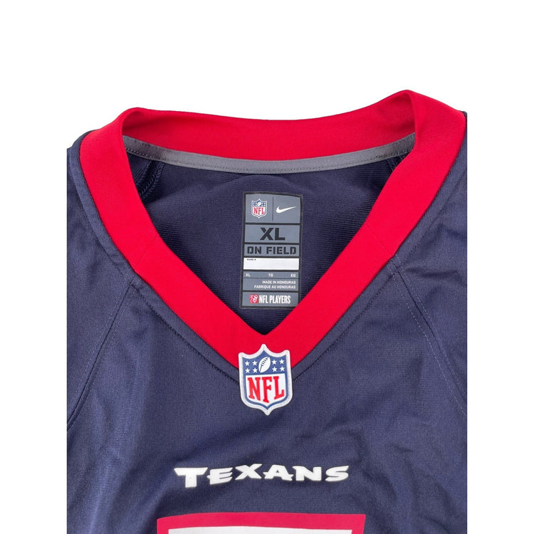 Mens NFL Houston Texans Signed #7 Case Keenum Home Jersey Size Xl