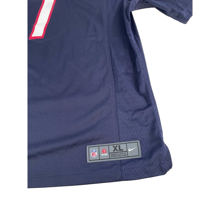 Mens NFL Houston Texans Signed #7 Case Keenum Home Jersey Size Xl