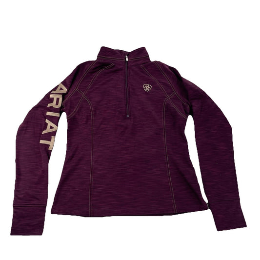 Women’s Ariat Tek Dark Purple 1/2 Zip Sweatshirt Size M