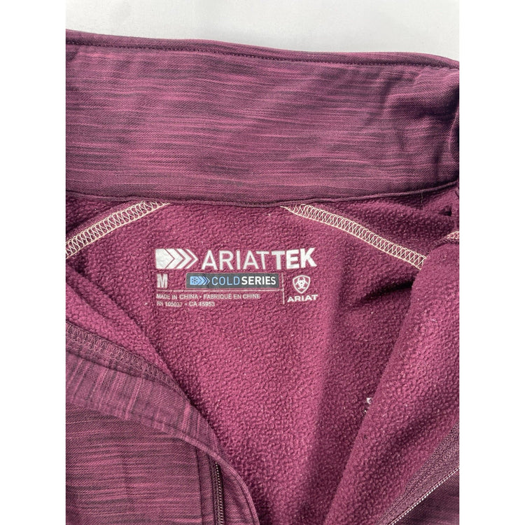 Women’s Ariat Tek Dark Purple 1/2 Zip Sweatshirt Size M