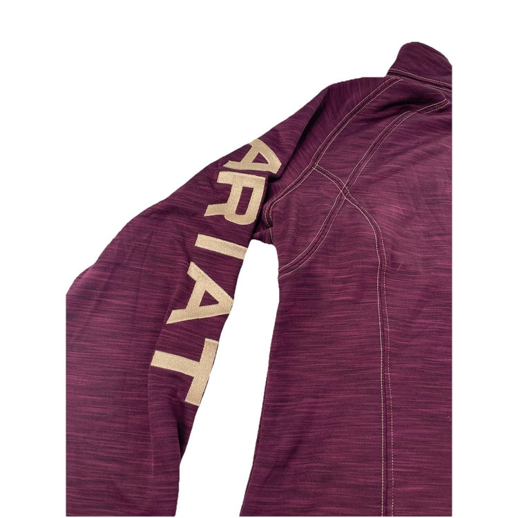 Women’s Ariat Tek Dark Purple 1/2 Zip Sweatshirt Size M
